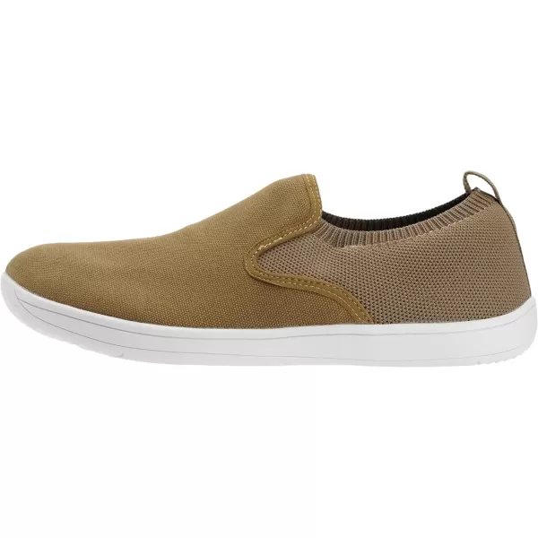 imageWHITIN Mens Wide Slip on Barefoot Shoes  Minimalist Sneakers  Zero DropW862  Khaki