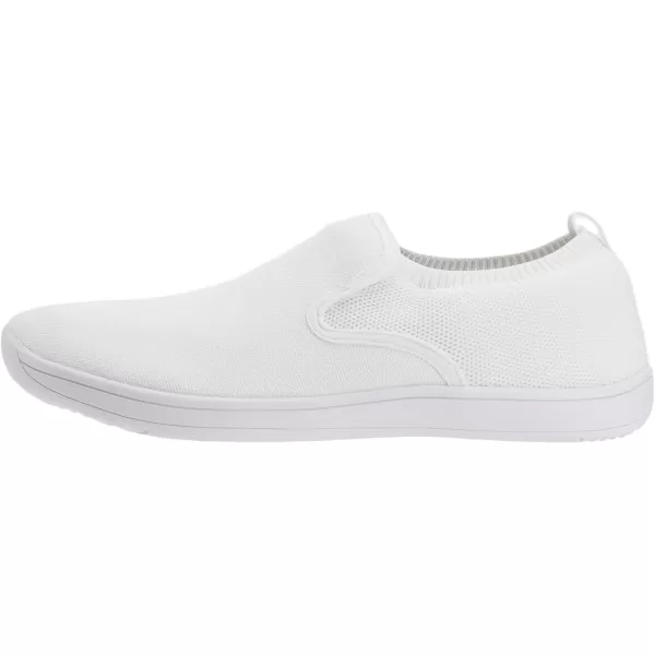 imageWHITIN Mens Wide Slip on Barefoot Shoes  Minimalist Sneakers  Zero DropW862  White