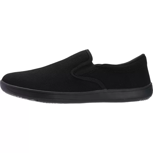 imageWHITIN Mens Wide Slip on Barefoot Shoes  Minimalist Sneakers  Zero DropW863  All Black