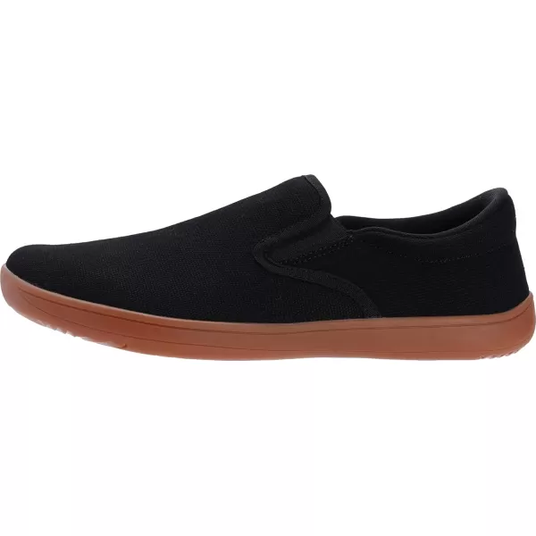 imageWHITIN Mens Wide Slip on Barefoot Shoes  Minimalist Sneakers  Zero DropW863  Black Gum