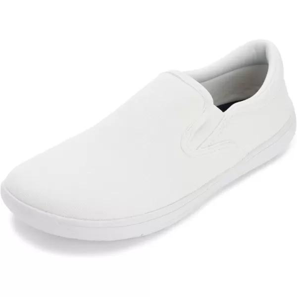 imageWHITIN Mens Wide Slip on Barefoot Shoes  Minimalist Sneakers  Zero DropW863  White