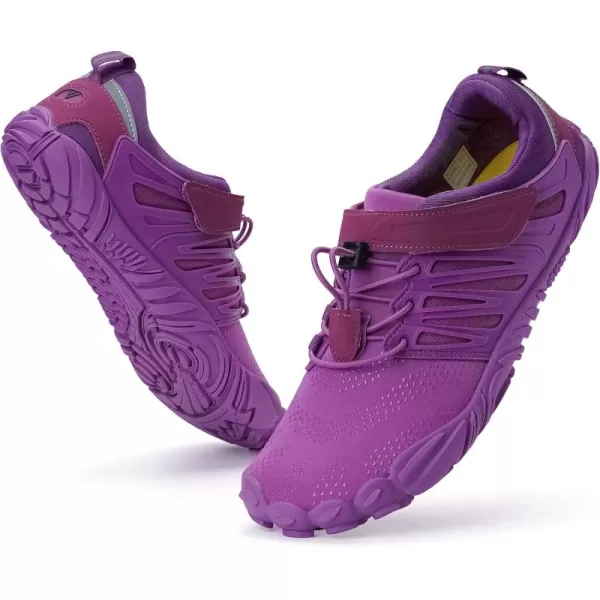 imageWHITIN Womens Barefoot ampamp Minimalist Shoe  Zero Drop Sole  Trail RunnerW30  Purple