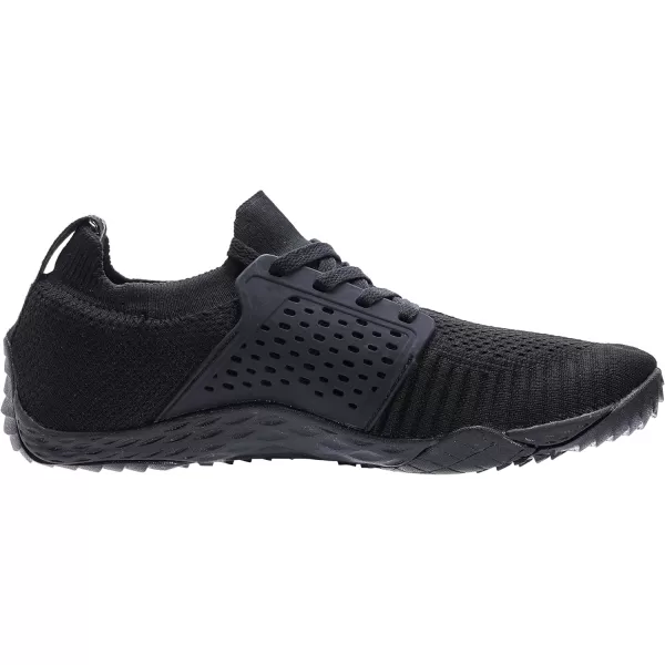 imageWHITIN Mens Barefoot Running Shoes  Minimalist CrossTrainer  Zero Drop SoleW63 All Black