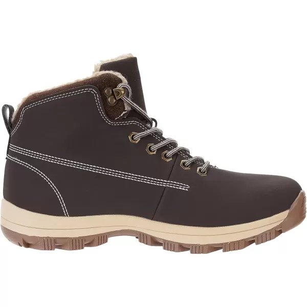 imageWHITIN Mens Waterproof ColdWeather Snow BootsDark Brown