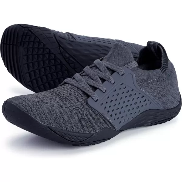 imageWHITIN Mens Barefoot Running Shoes  Minimalist CrossTrainer  Zero Drop SoleW63 Dark Grey