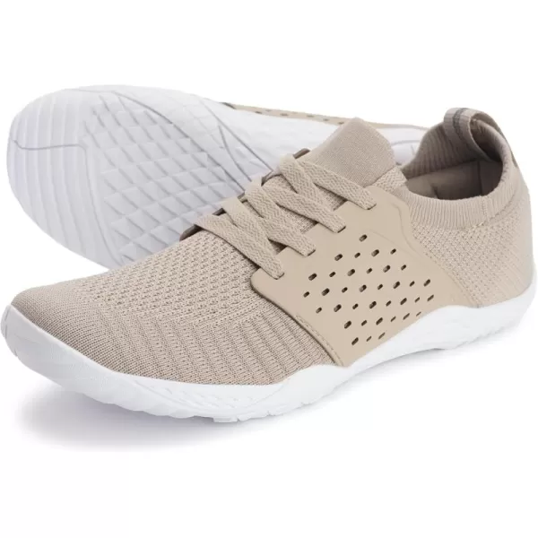 imageWHITIN Mens Barefoot Running Shoes  Minimalist CrossTrainer  Zero Drop SoleW63 Taupe