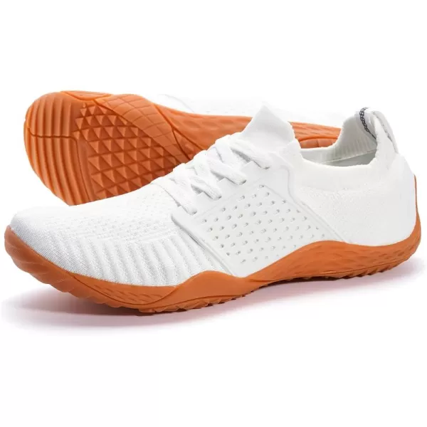 imageWHITIN Mens Barefoot Running Shoes  Minimalist CrossTrainer  Zero Drop SoleW63 WhiteGum