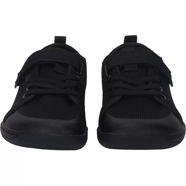 imageWHITIN LittleBig Kid Barefoot Shoes  BoysGirls Laceup Minimalist Sneakers  Wide Toe Box  Natural Flexible FitW8k6  All Black