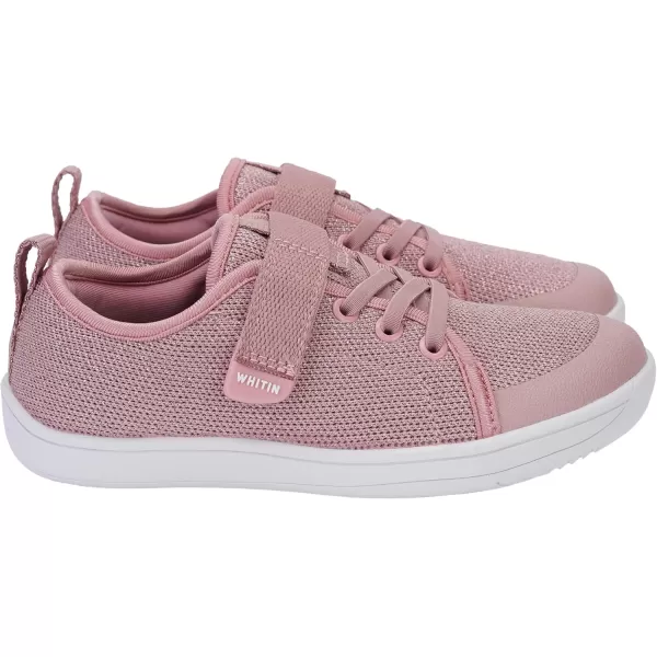 imageWHITIN LittleBig Kid Barefoot Shoes  BoysGirls Laceup Minimalist Sneakers  Wide Toe Box  Natural Flexible FitW8k6  Rose