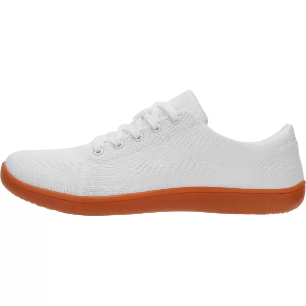 imageWHITIN Mens Minimalist Barefoot Sneakers  Wide fit  Zero Drop SoleW71v5  White Gum