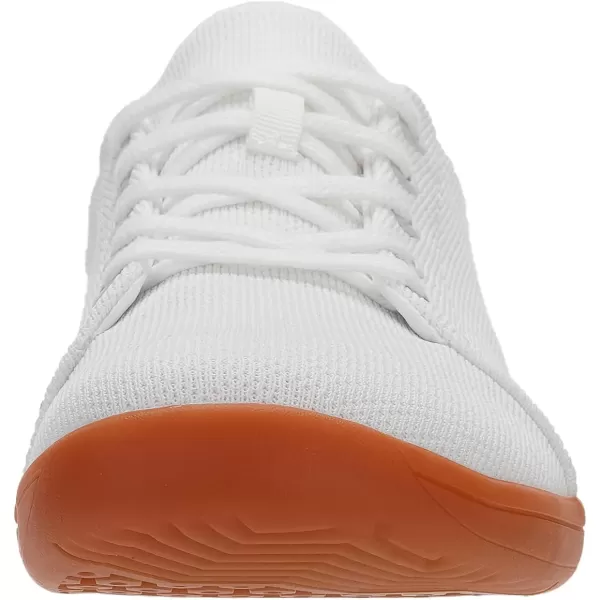 imageWHITIN Mens Minimalist Barefoot Sneakers  Wide fit  Zero Drop SoleW71v5  White Gum