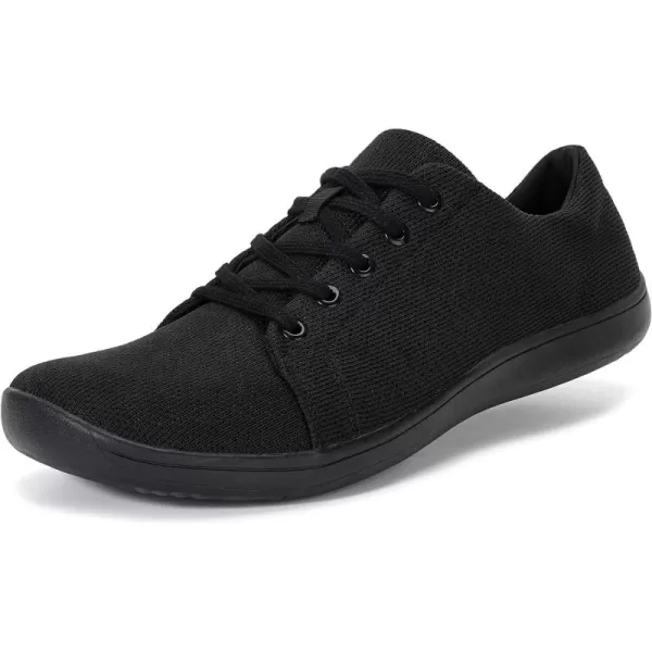 imageWHITIN Mens Minimalist Barefoot Sneakers  Wide fit  Zero Drop SoleW71v5  All Black