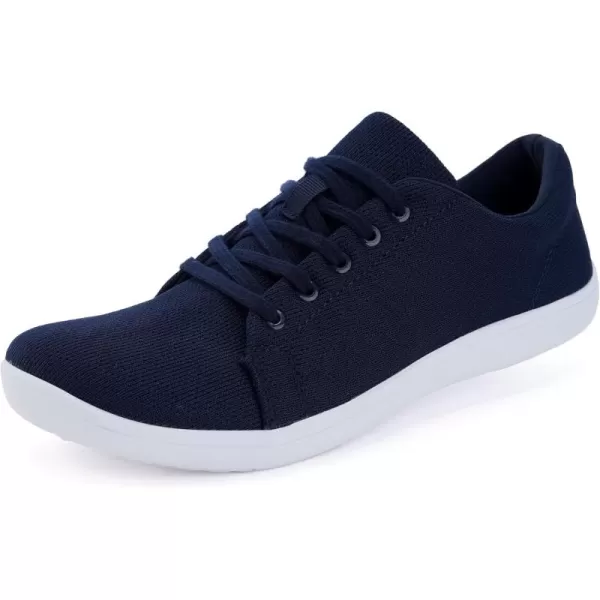 imageWHITIN Mens Minimalist Barefoot Sneakers  Wide fit  Zero Drop SoleW71v5  Dark Blue