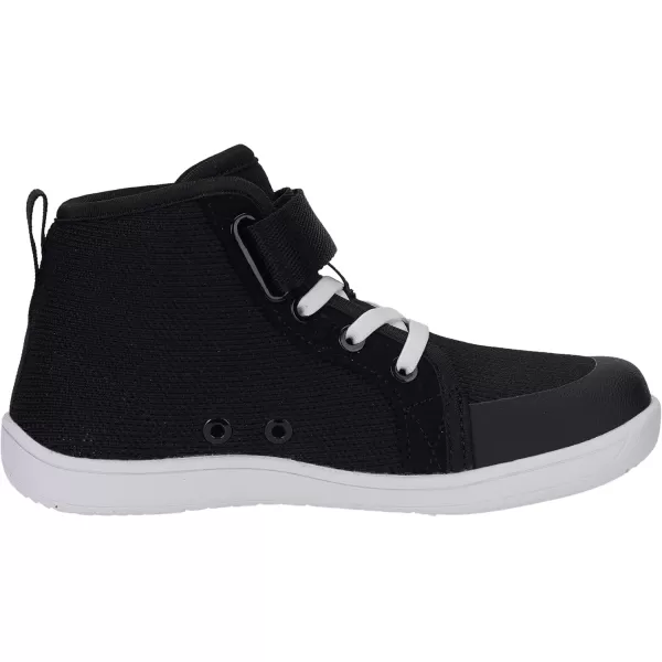 imageWHITIN KidsToddler Wide Barefoot Shoes  GirlsBoys Classic High Top Sneakers  Wide Foot Freedom  Natural GrowthW8k21  Black White