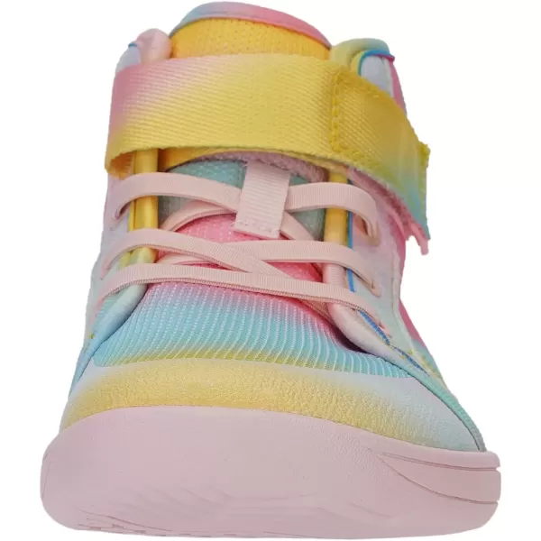 imageWHITIN KidsToddler Wide Barefoot Shoes  GirlsBoys Classic High Top Sneakers  Wide Foot Freedom  Natural GrowthW8k21  Rainbow Pink