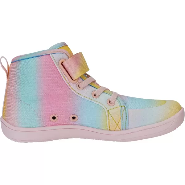 imageWHITIN KidsToddler Wide Barefoot Shoes  GirlsBoys Classic High Top Sneakers  Wide Foot Freedom  Natural GrowthW8k21  Rainbow Pink