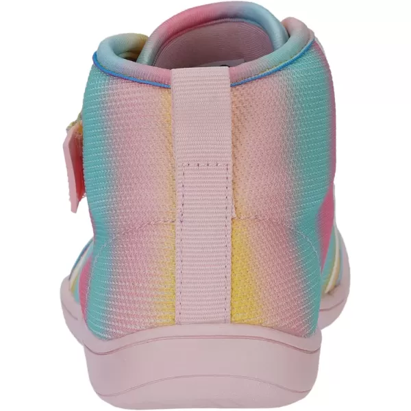 imageWHITIN KidsToddler Wide Barefoot Shoes  GirlsBoys Classic High Top Sneakers  Wide Foot Freedom  Natural GrowthW8k21  Rainbow Pink