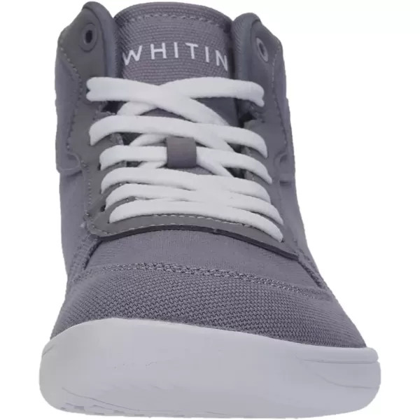 imageWHITIN Womens HighTop Canvas Minimalist Barefoot Shoes  Wide Toe Box  Zero DropGrey