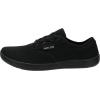 imageWHITIN Mens Wide Canvas Barefoot Sneakers  Zero Drop Sole  Minimalist FootwearW872  Black Knit Upper