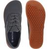 imageWHITIN Mens Wide Canvas Barefoot Sneakers  Zero Drop Sole  Minimalist FootwearW872  Grey Gum Knit Upper