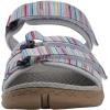 imageWHITIN Womens Hiking Sandals with Arch Support  Adjustable Hook and Loop Straps  Durable Sport Sandals for Outdoor AdventureC51  Greymulti