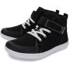 imageWHITIN KidsToddler Wide Barefoot Shoes  GirlsBoys Classic High Top Sneakers  Wide Foot Freedom  Natural GrowthW8k21  Classic Black White