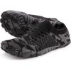 imageWHITIN Mens Minimalist Trail Runner  Wide Toe Box  Barefoot InspiredCamo Black