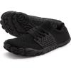 imageWHITIN Mens Minimalist Trail Runner  Wide Toe Box  Barefoot InspiredCarbon Black