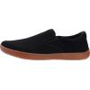 imageWHITIN Mens Wide Toe Box Slip on Barefoot Shoes  Minimalist Sneakers  Zero Drop SoleW863  Black Gum