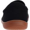 imageWHITIN Mens Wide Toe Box Slip on Barefoot Shoes  Minimalist Sneakers  Zero Drop SoleW863  Black Gum
