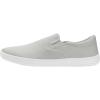 imageWHITIN Mens Wide Toe Box Slip on Barefoot Shoes  Minimalist Sneakers  Zero Drop SoleW863 Grey White