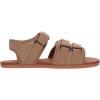 imageWHITIN Womens Barefoot Sandals  Minimalist Effortless Flat Slides  Ground FeelB12  Light Brown