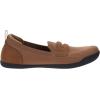 imageWHITIN Womens Round Toe Slip On Penny Loafers  Wide Width Barefoot Flats with Breathable KnitBrown