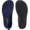 imageWHITIN Womens Round Toe Slip On Penny Loafers  Wide Width Barefoot Flats with Breathable KnitDark Blue