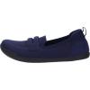 imageWHITIN Womens Round Toe Slip On Penny Loafers  Wide Width Barefoot Flats with Breathable KnitDark Blue