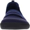 imageWHITIN Womens Round Toe Slip On Penny Loafers  Wide Width Barefoot Flats with Breathable KnitDark Blue