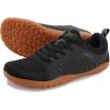 imageWHITIN Mens Barefoot TrailRunning Shoes  Wide ToeBox  ZeroDrop Sole  Optimal TractionW51 Black Gum