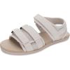 imageWHITIN Womens Barefoot Sandals  Minimalist Effortless Flat Slides  Ground FeelB12  Beige
