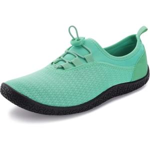 imageWHITIN Amphibious Water Shoes MenWomen  Versatility Aqua Socks  LowProfile SliponZ21  Green