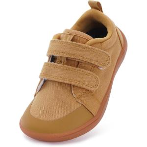 imageWHITIN ToddlerBoysGirls Barefoot Shoes  Kids Wide Width Minimalist Sneakers  Classic Canvas  Supports Natural Foot GrowthW8k8  Khaki Gum