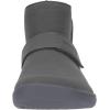 imageWHITIN Wide Toe Box Barefoot Ankle Boots for Women Zero Drop Sole Adjustable Velcro Size 7 Minimalist Fashion Short Booties Pullon MidCalf Leather Grey