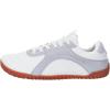 imageWHITIN Womens Wide Barefoot Sneakers  Retro TrackInspired Trainer  Zero Drop LifestyleWhite Gum
