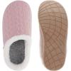 imageWHITIN Women Cozy Fuzzy Knitted Slipper Warm Slip On House Shoes with Orthotic Arch Support Size 9 Plantar Fasciitis Soft Female Clogs Pink 40