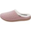 imageWHITIN Women Cozy Fuzzy Knitted Slipper Warm Slip On House Shoes with Orthotic Arch Support Size 9 Plantar Fasciitis Soft Female Clogs Pink 40
