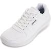 imageWHITIN Wide Toe Box Barefoot Sneakers for Women  Lightweight Canvas Minimalist ShoesWhite