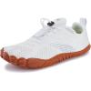 imageWHITIN Mens Minimalist Trail Running Shoes  Wide Toe Box  Optimal BarefootFeelW20 White Gum