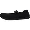 image:imageWHITIN Womens Wide Toe Box Barefoot Mary Jane Flats  Zero DropW95  All Black