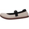 image:imageWHITIN Womens Wide Toe Box Barefoot Mary Jane Flats  Zero DropW95  Beige Black