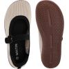 image:imageWHITIN Womens Wide Toe Box Barefoot Mary Jane Flats  Zero DropW95  Beige Black