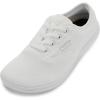 image:imageWHITIN Womens Wide Toe Box Minimalist Barefoot Shoes  Zero Drop SoleW872  White